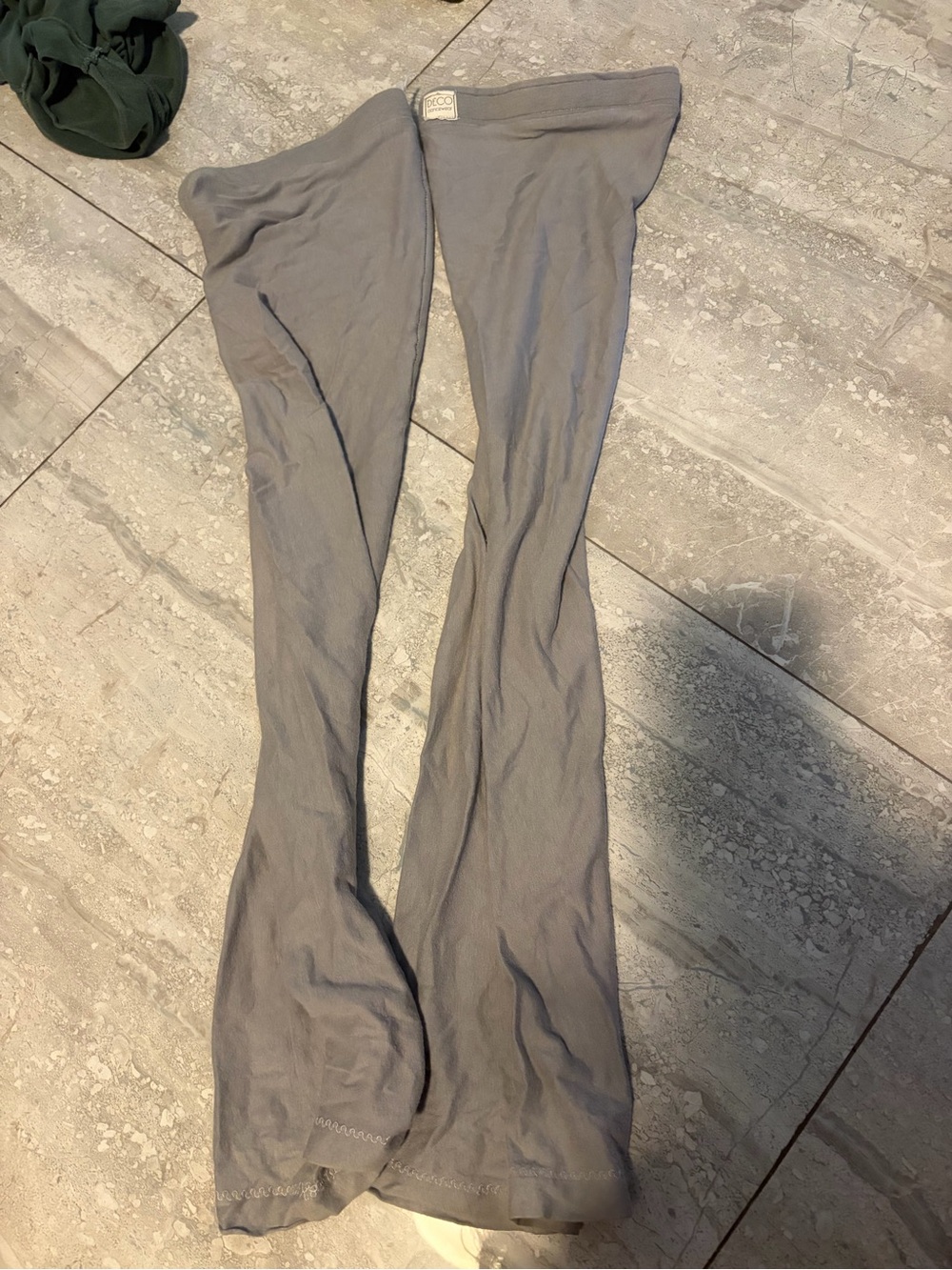 Deco dance Light Gray Stretch full leg Legwaemers